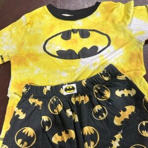 Batman Kids Pajama Set - Yellow and Black